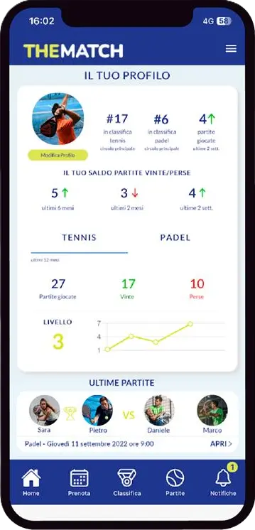 Screenshot app THEMATCH